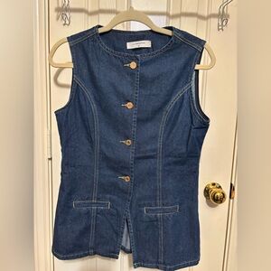 Commense Blue Denim Vest